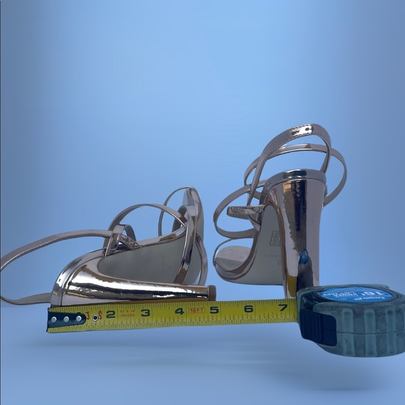 ✨BOOHOO Rose Gold 🌹Strappy Heels 👠 Size 8 - Picture 7 of 8